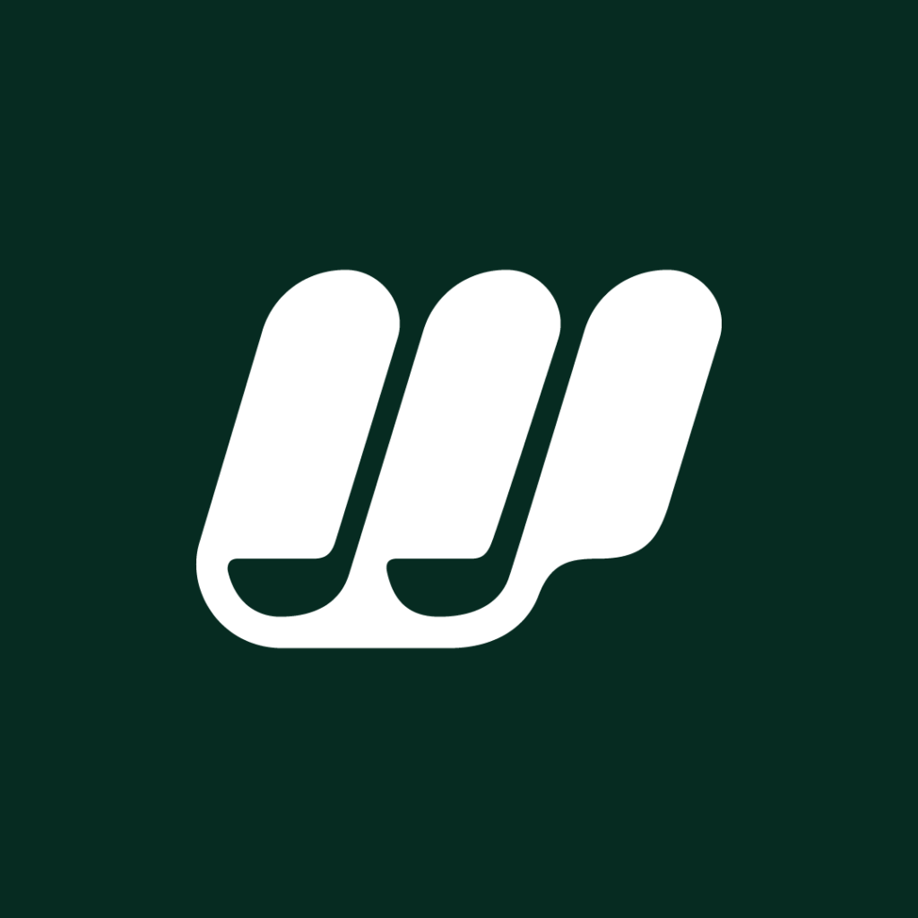 Letter W Golf Course Logo - 2
