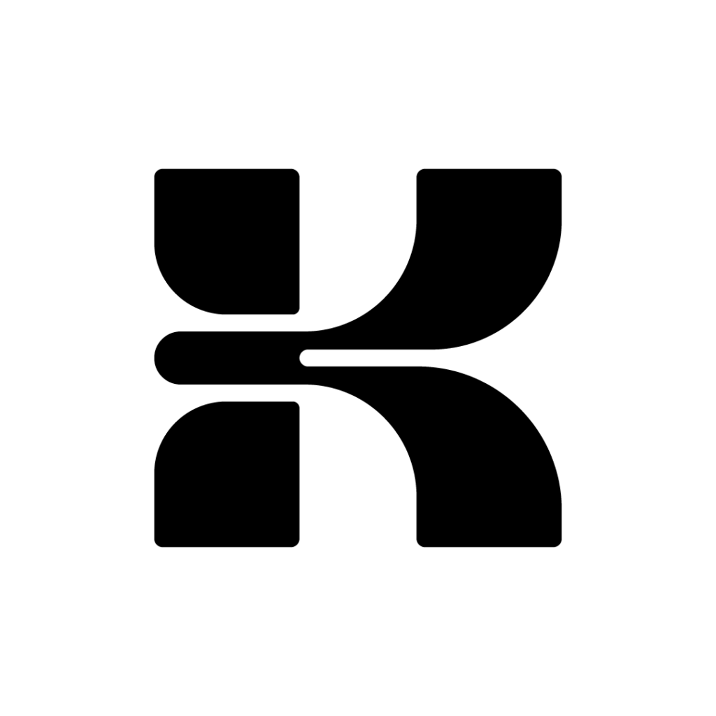 Letter K Bold Minimal Logo - 2
