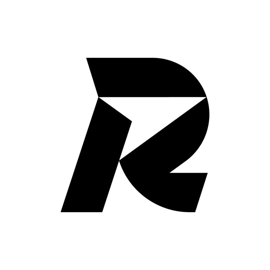 Letter R Arrow Motion Logo - 3