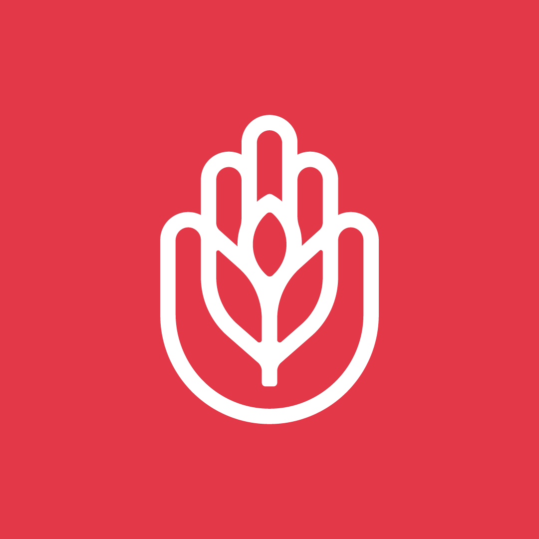 Hand Rose Flower Logo