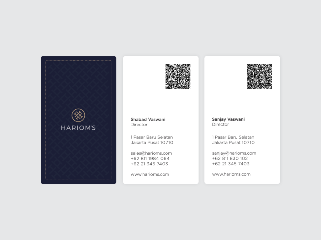 Harioms Tailor Brand Identity