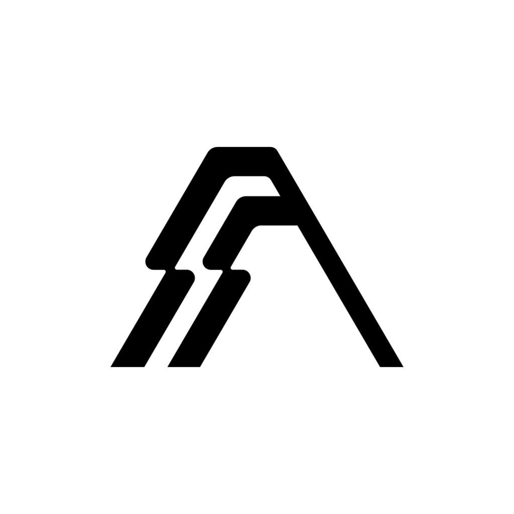 Letter A Flag Logo - 3
