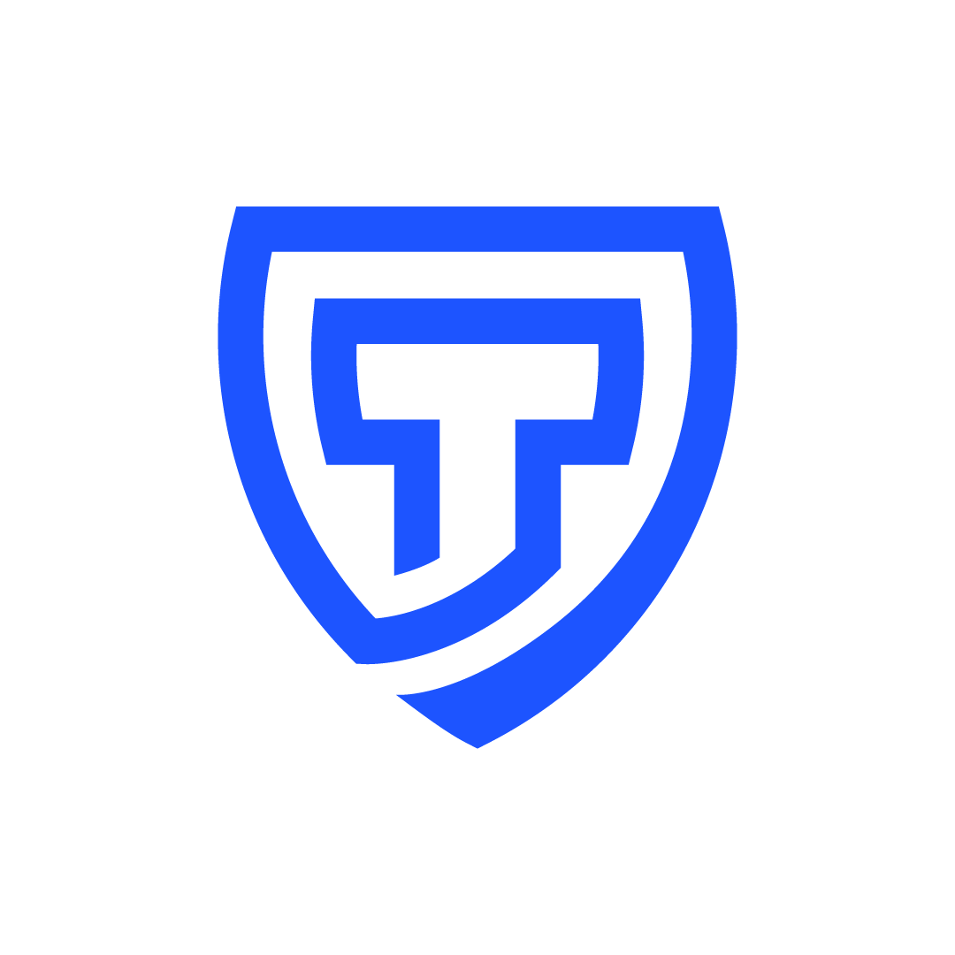 Letter T Shield Secure Logo