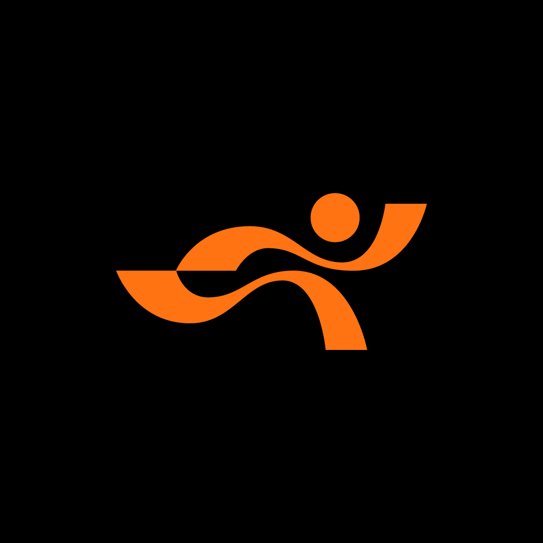 People Running Silhouette Logo