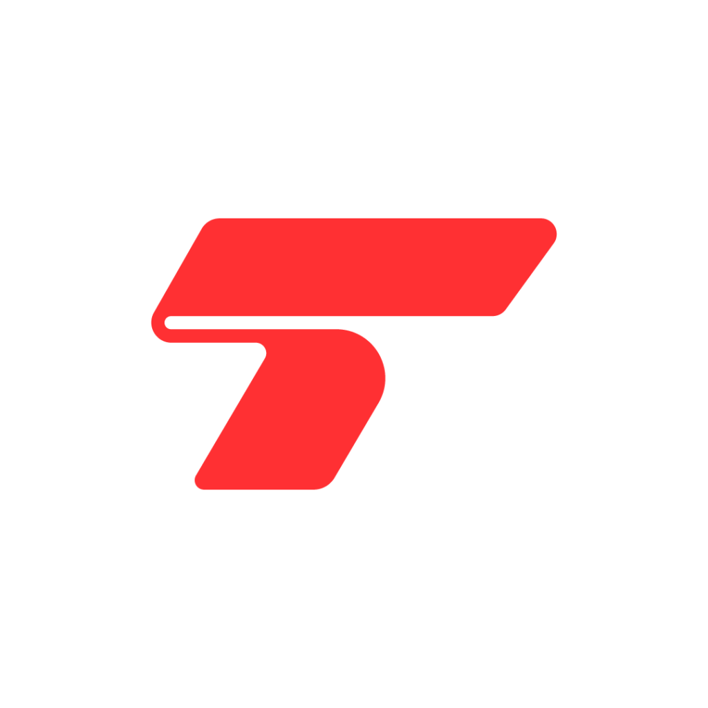 Letter T Fast Sports Logo