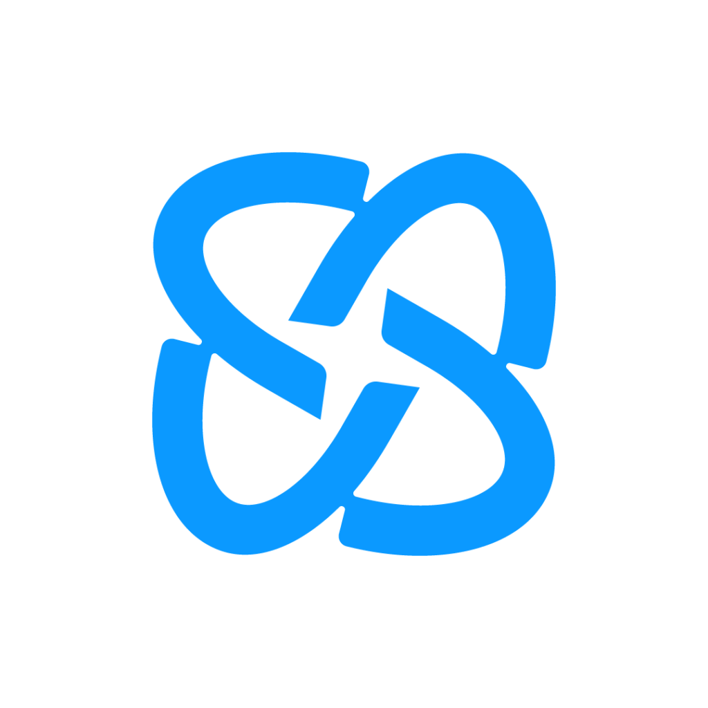 Letter S Star Rotation Logo