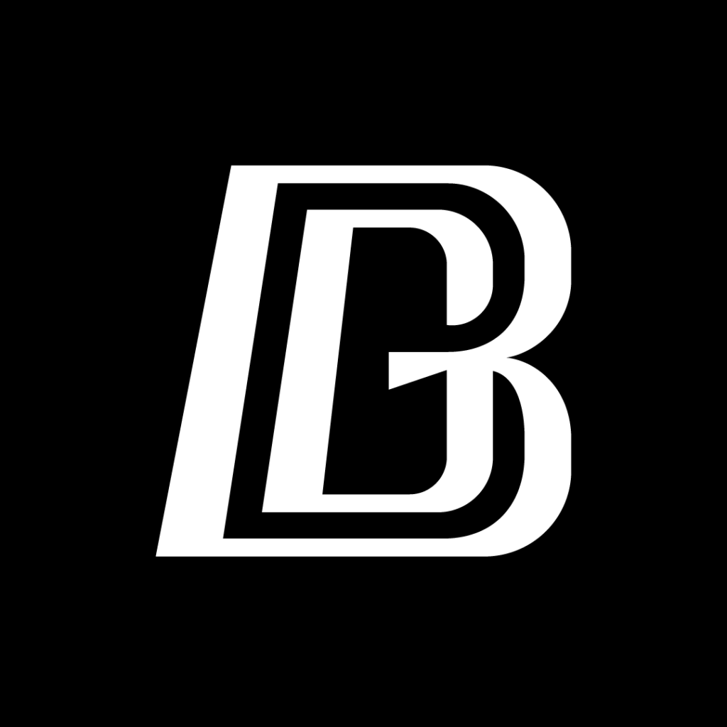 Dynamic BG or GB Letter Logo - 2
