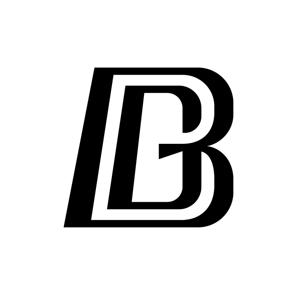 Dynamic BG or GB Letter Logo - 3