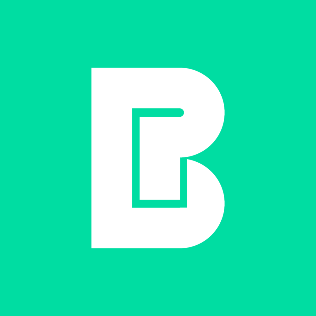 Minimalist Geometric BP or PB Logo - 2