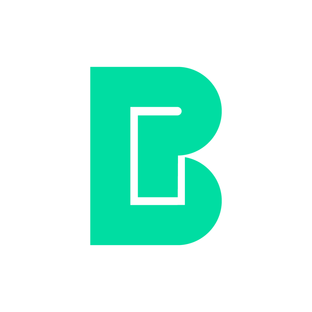 Minimalist Geometric BP or PB Logo - 3