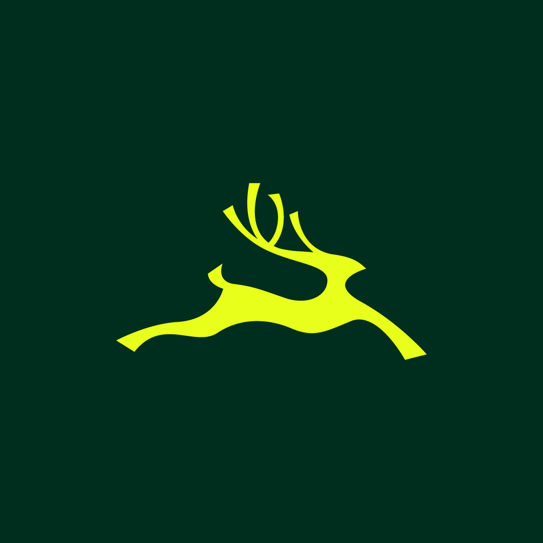 Running Deer Minimalist Logo