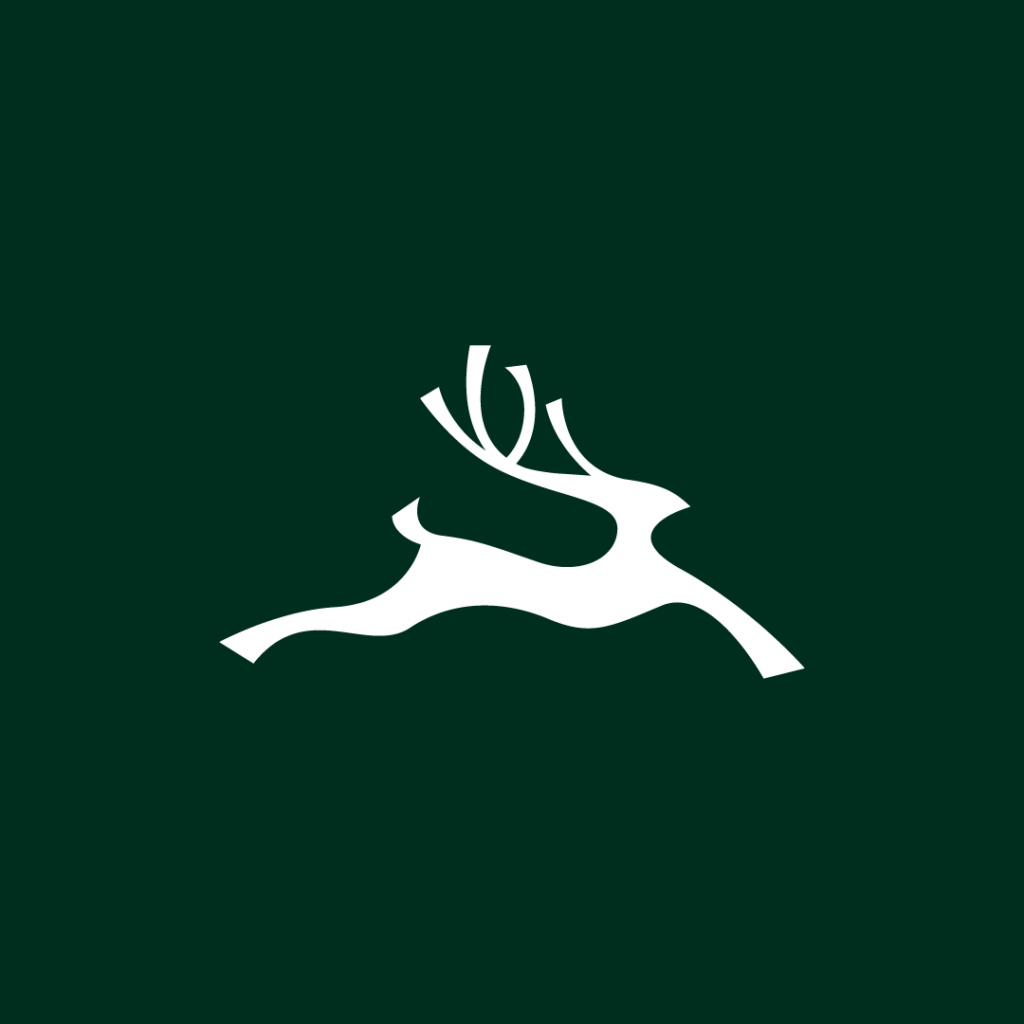 Running Deer Minimalist Logo - 3